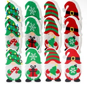 Pair of Gnome Holiday Sponges - You Choose Red or Green - NEW